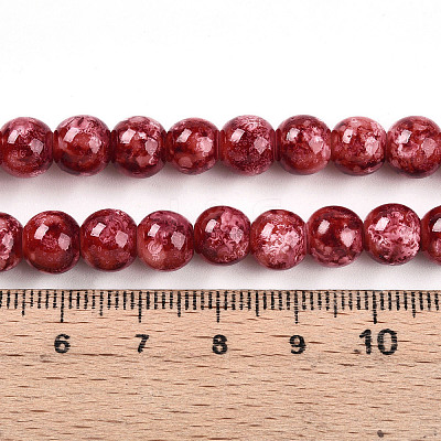 Baking Paint Glass Beads X1-DGLA-N003-8mm-A02-1