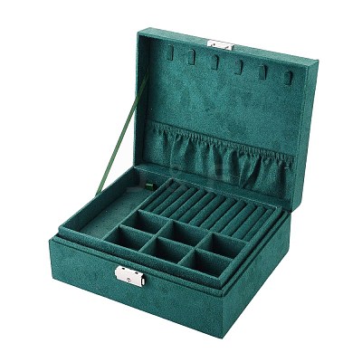 Velvet & Wood Jewelry Boxes VBOX-I001-02C-1