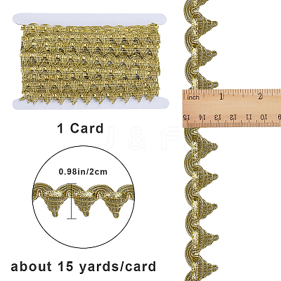 13.6~15 Yards Filigree Polyester Lace Ribbon DIY-GF0007-67A-1