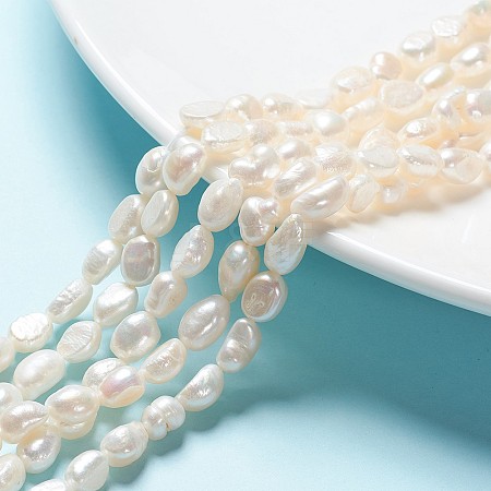 Natural Cultured Freshwater Pearl Beads Strands PEAR-R064-56-1