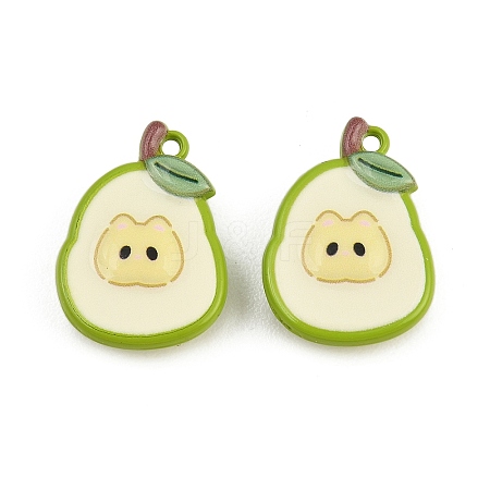 Baking Paint Zinc Alloy Pendants LS-AL-CBA032C-01B-1
