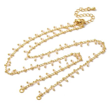 Brass Cable Chain Necklace Making KK-K337-12G-05-1