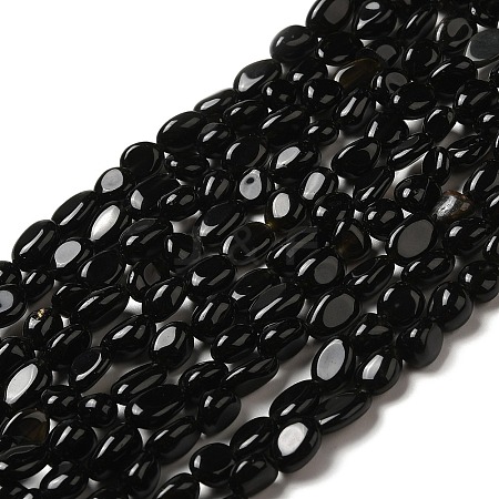 Natural Obsidian Beads Strands G-I351-B08-1