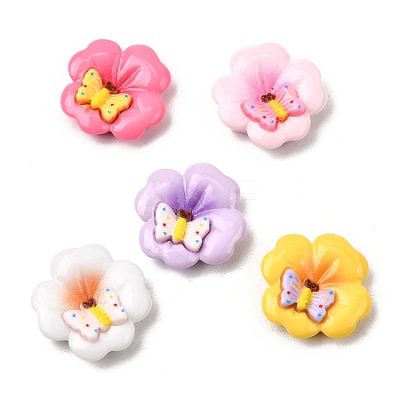 Opaque Resin Cabochons RESI-K046-10-1