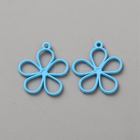 Hollow Out Spray Painted Alloy Pendants FIND-WH20008-19E-1