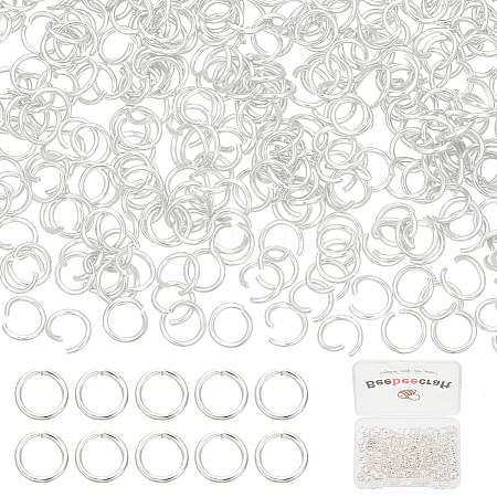 Beebeecraft 300Pcs 304 Stainless Steel Jump Rings STAS-BBC0004-98B-1