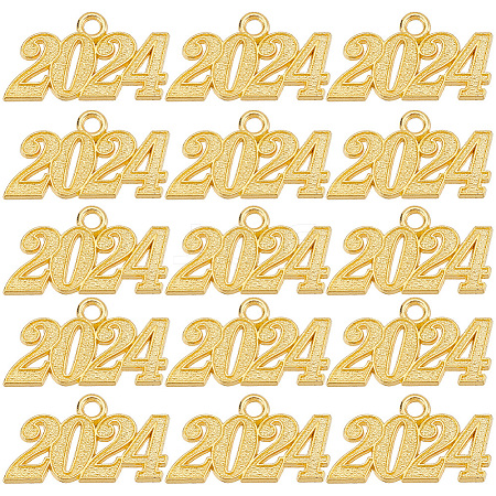 SUNNYCLUE 50Pcs Alloy Charms FIND-SC0007-04G-1