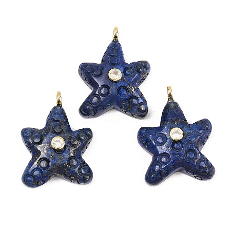 Dyed Natural Lapis Lazuli Pendants X-G-H353-01G-05-1