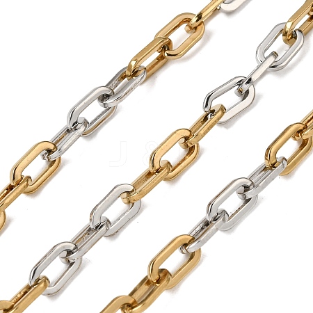 Two Tone 304 Stainless Steel Cable Chains CHS-K018-46GP-1