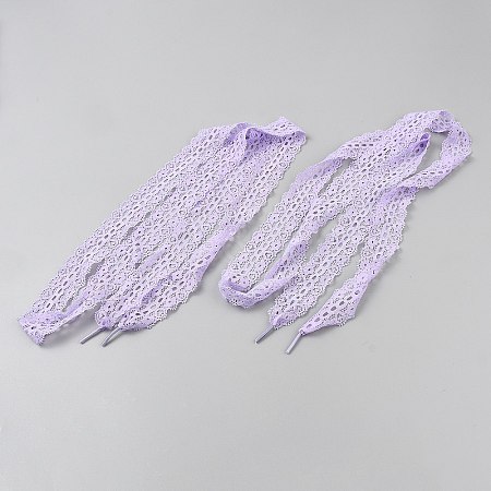 Polyester Lace Shoelaces FIND-WH0126-801E-1