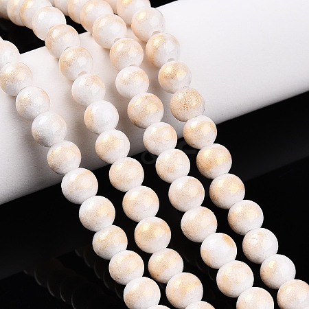 Natural Mashan Jade Beads Strands G-A255-A01-02H-1