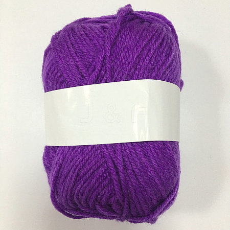 Acrylic Fiber Medium Yarn YCOR-WH0001-52-1