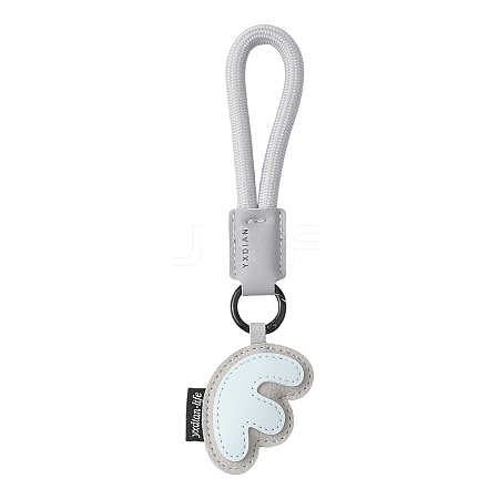 PU Leather Letter Pendant Decoration HJEW-YWC0002-001F-1