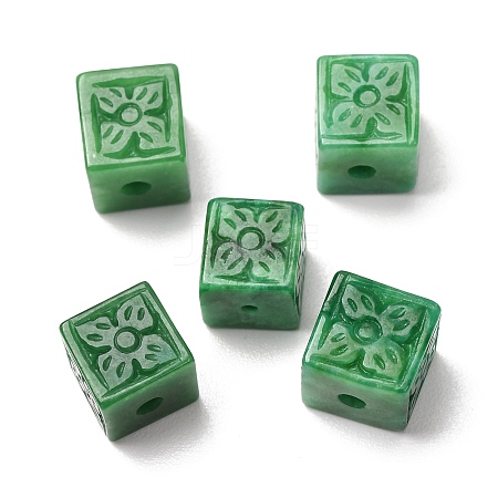 Natural Myanmar Jade Dyed Carved Beads GG-CBABA9C-09B-1