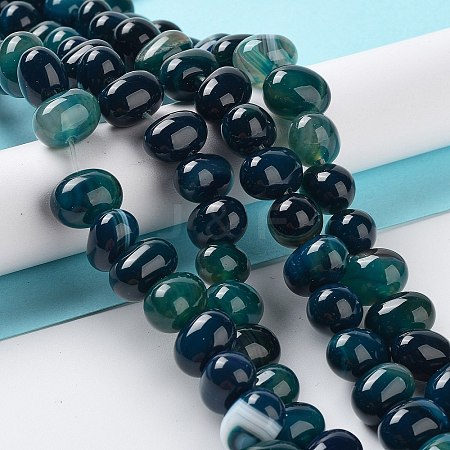Natural Agate Beads Strands G-G021-03B-17-1