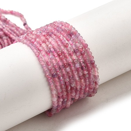 Natural Pink Tourmaline Beads Strands G-N342-33A-1