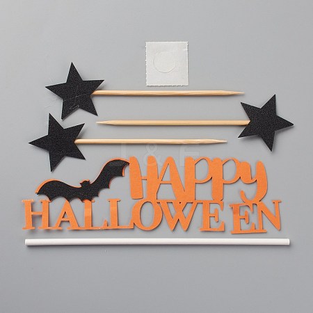 DIY Halloween Theme Paper Cake Insert Card Decoration DIY-H109-34-1