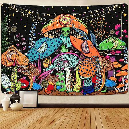 Mushroom Polyester Wall Tapestry MUSH-PW0001-102G-1