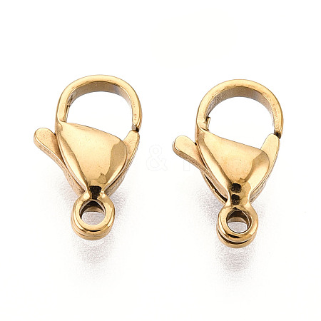 304 Stainless Steel Lobster Claw Clasps STAS-T065-12mm-34G-1