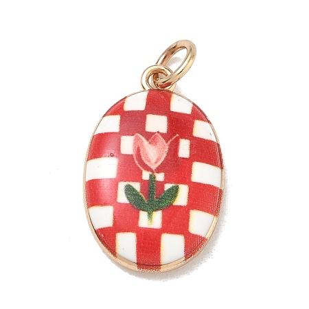 Printed Brass Pendants KK-CBA9B3D-02G-04-1