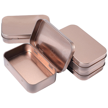 4Pcs Iron Jewelry Storage Boxes with Hinged Lid CON-SP0001-20C-1