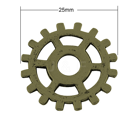 Tibetan Style Alloy Steampunk Pendants TIBEP-AB5006-AB-FF-1