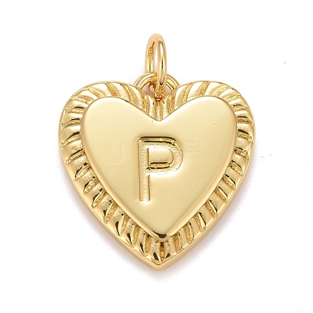 Rack Plating Real 18K Gold Plated Brass Pendants KK-E260-01G-P-1