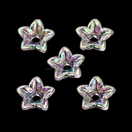 Transparent Acrylic Bead Caps AC-CBA1E6C-06C-08-1