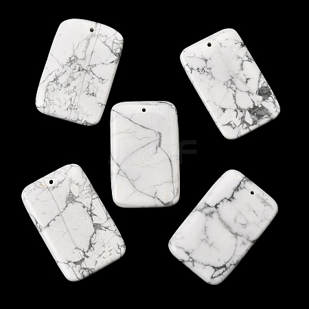 Natural Howlite Big Pendants G-F820-06A-01-1