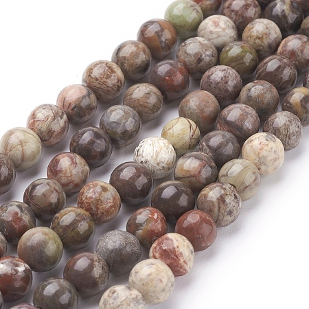 Natural Gemstone Beads Strands X-G-D062-6mm-1-1