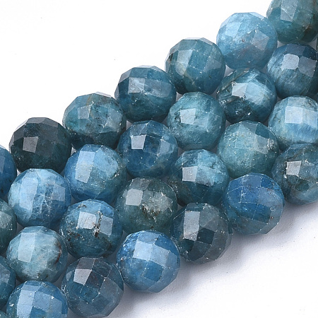 Natural Apatite Beads Strands G-S345-6mm-008-1