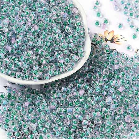 Transparent Inside Colours Glass Seed Beads X1-SEED-A032-04H-1