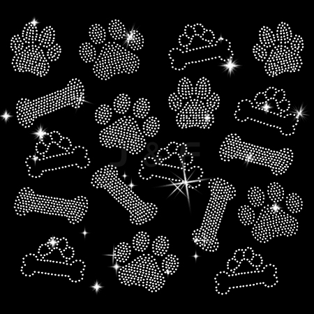 Glass Hotfix Rhinestone DIY-WH0580-82B-1