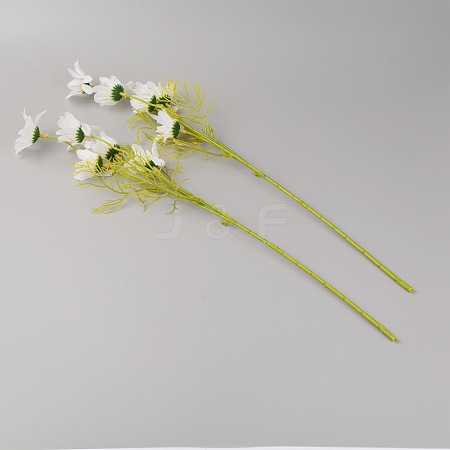 Silk Flower with Plastic Artificial Flower AJEW-WH0183-33-1