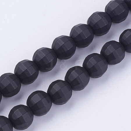 Opaque Glass Beads Strands PORC-P025-01-12mm-1