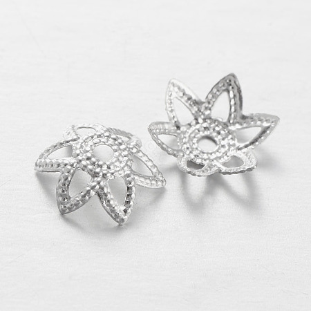 Brass Flower Bead Caps KK-L130-07S-1