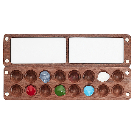 Wood & Acrylic Magnetic Flip Top Paintbox AJEW-WH0314-166B-1