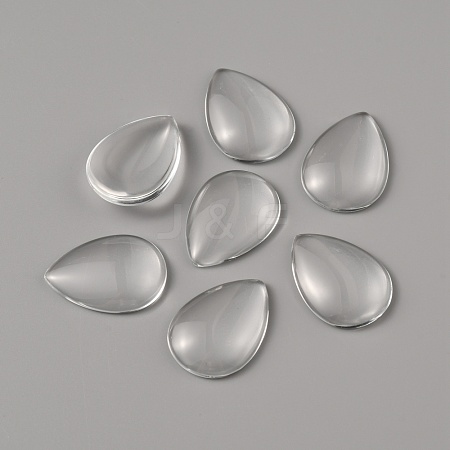 Transparent Glass Cabochons GLAA-WH0022-94A-1