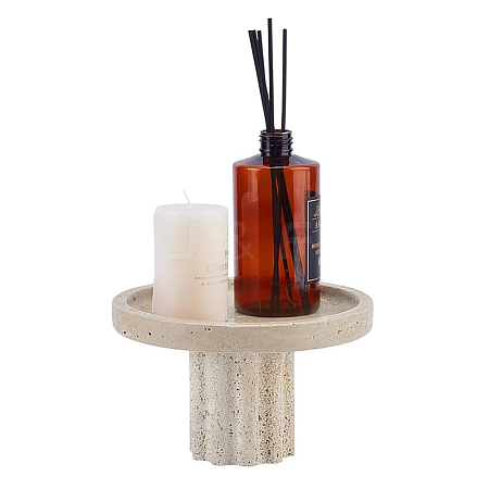 Natural Marble Jewely Display Tray AJEW-WH0709-086B-1