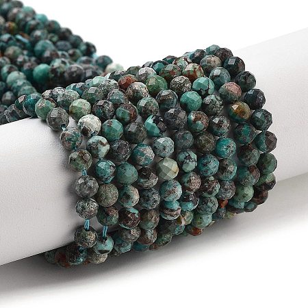 Natural Chrysocolla Beads Strands G-G140-A06-03-1