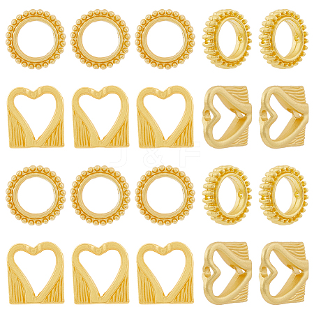 40Pcs 2 Style Alloy Bead Frame FIND-DC0002-72-1