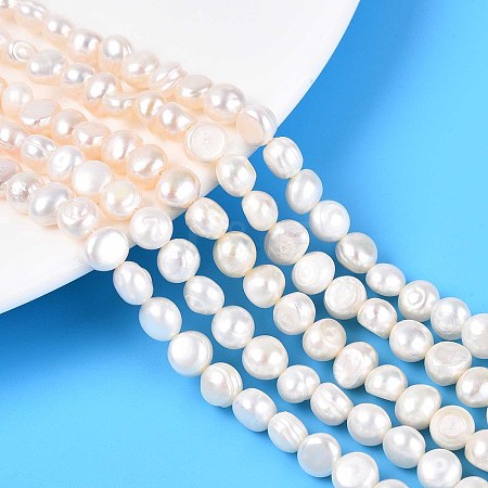 Natural Cultured Freshwater Pearl Beads Strands PEAR-N014-06D-01-1