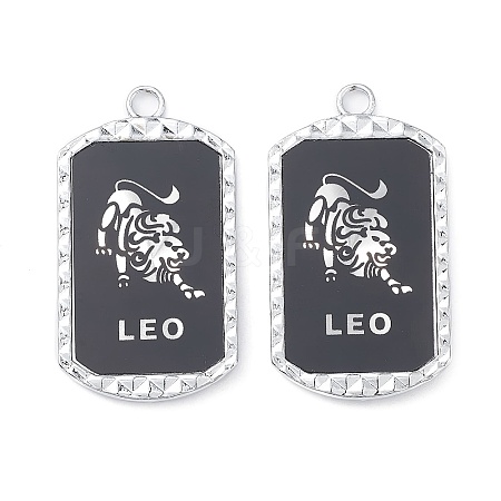 Alloy Twelve Constellations Series Big Pendants PALLOY-O107-01P-02-1