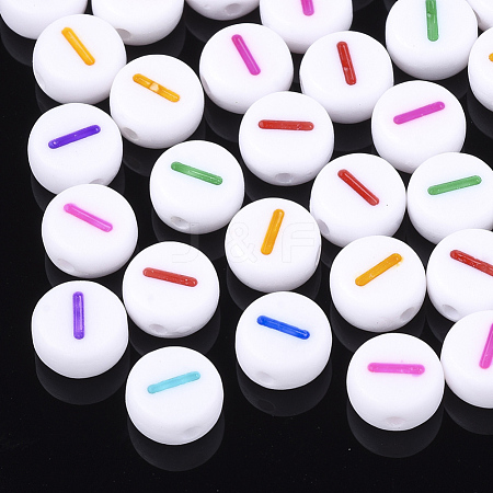 Initial Acrylic Beads OACR-E001-20I-1