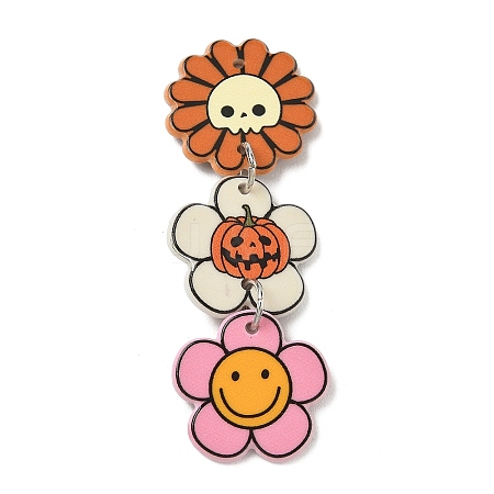 Halloween Printed Acrylic Big Pendants AC-CBACFA6-01C-P-1