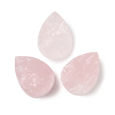 Natural Rose Quartz Cabochons G-K338-40A-02-1