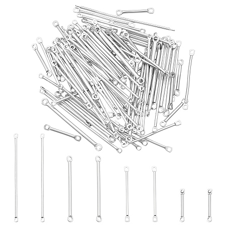 Unicraftale 80Pcs 4 Styles 304 & 201 Stainless Steel Connector Charms STAS-UN0055-54-1