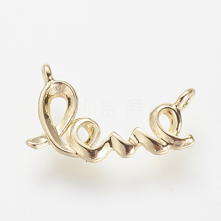 Brass Charms X-KK-R037-186G-1