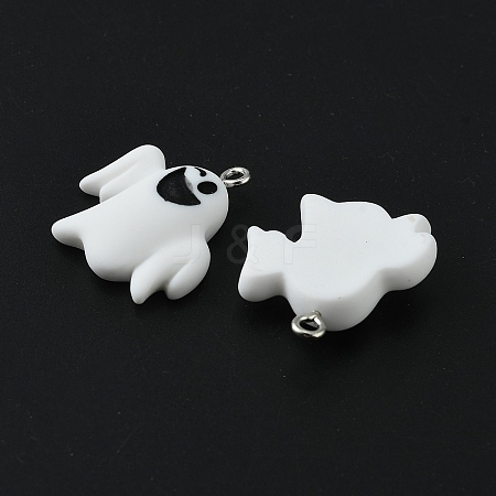 Halloween Themed Opaque Resin Pendants LS-RESI-CJC0006-028C-1