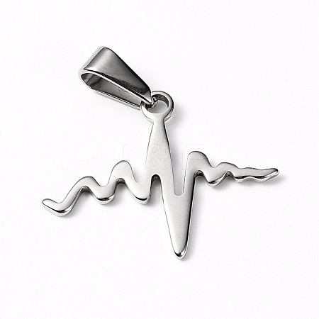 Tarnish Resistant 304 Stainless Steel Pendants STAS-I127-033P-1